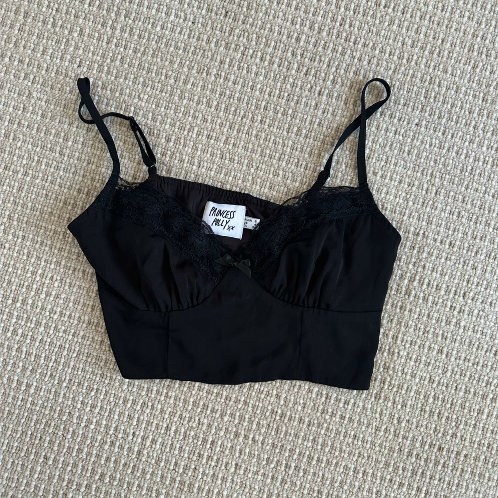 black princess polly crop top